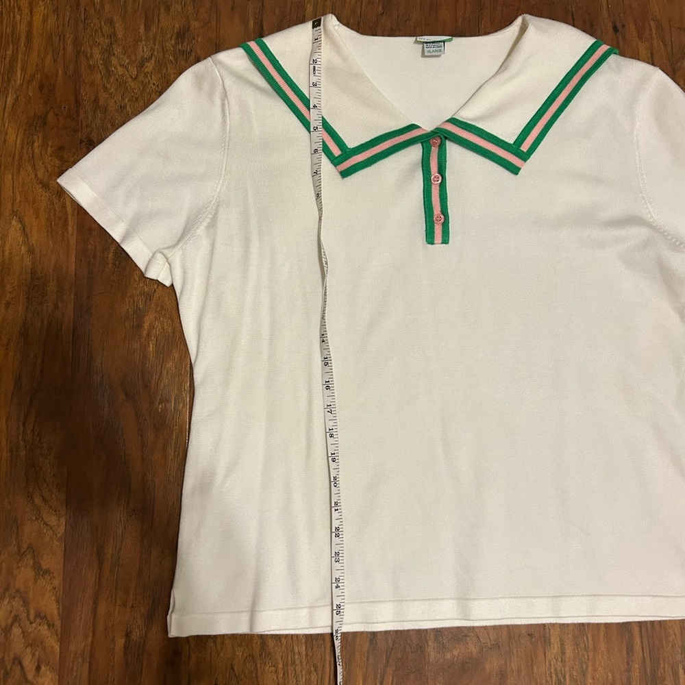 AKA Sorority Short Sleeve Polo Shirt With Back Flap Logo - Picture 8 of 10